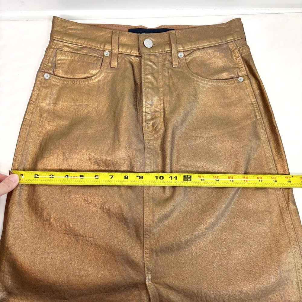 Veronica Beard Victoria Midi Skirt in Antique Brass Size 2 - Picture 15 of 16